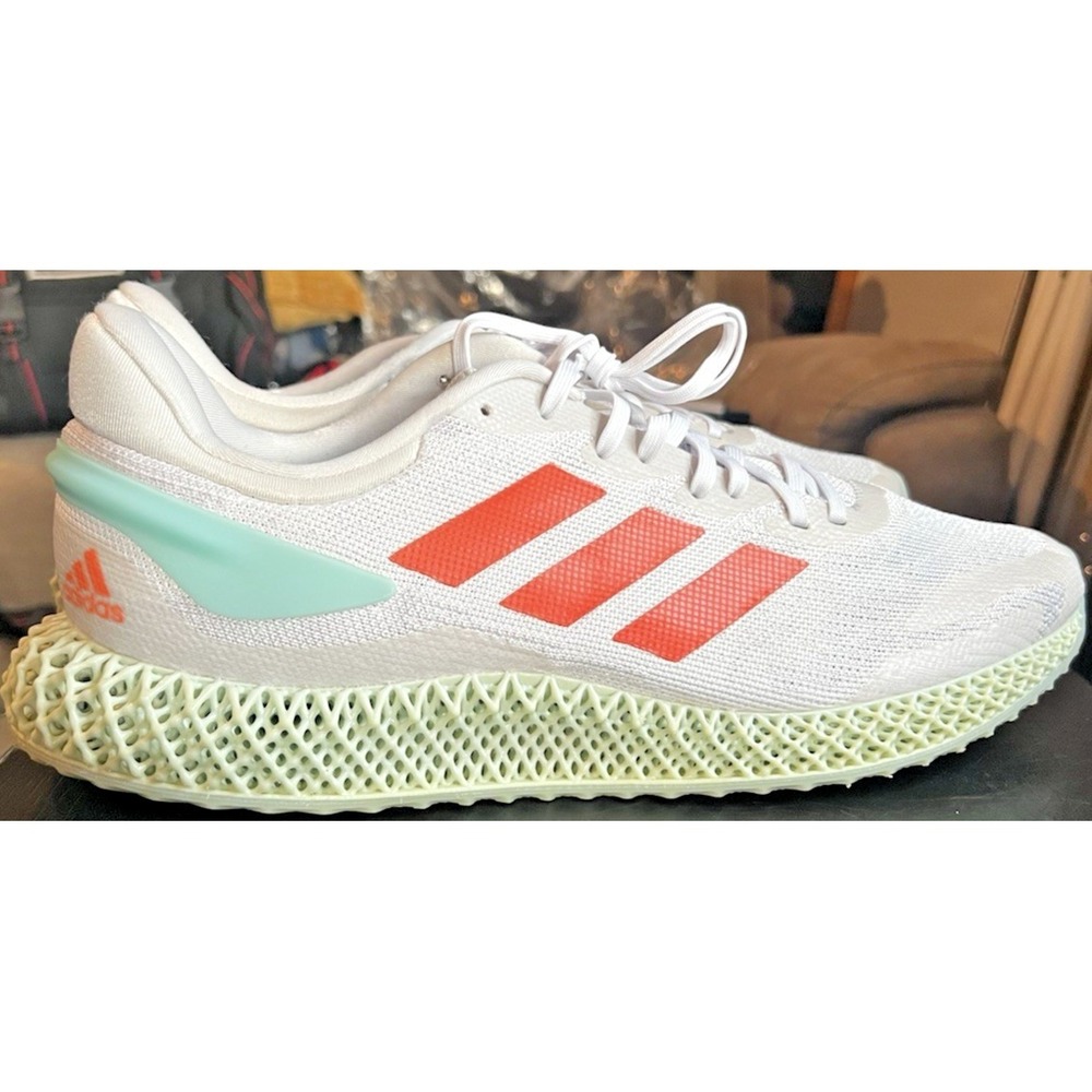 Adidas 4D Run 1.0 (FW1230) Dash Grey/Signal Coral Men's Size 13